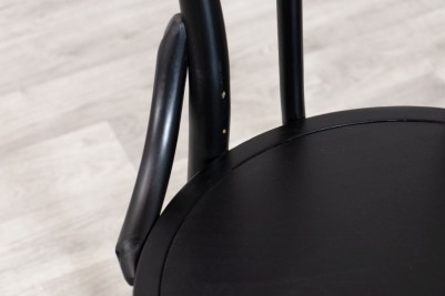 Seat of Black Bentwood Bistro Chair